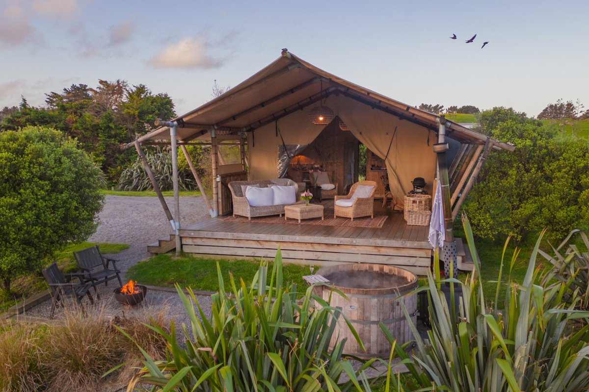 Te Hapua Glamping, Wetlands, Te Horo Credit Lisa Sun